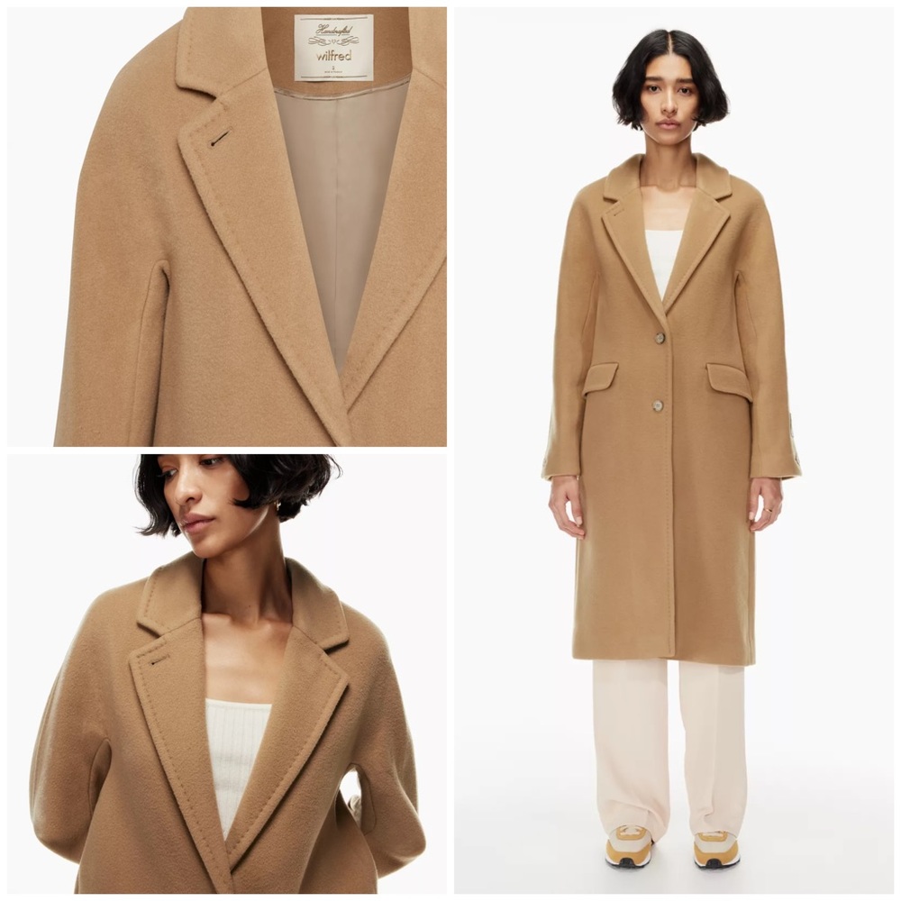 Aritzia Wilfred Westbury Coat in Classic Camel Size 2